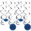 Creative Converting Cobalt Blue Graduation Dizzy Danglers, 8 Ct Graduation Party Supplies