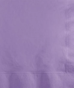 Creative Converting Luscious Lavender Beverage Napkin 2Ply, 50 Ct Solid Color Tableware
