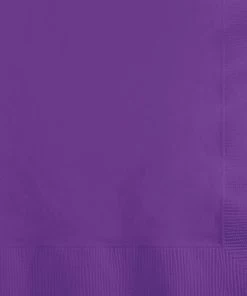 Creative Converting Amethyst Beverage Napkin, 3 Ply, 50 Ct Solid Color Tableware