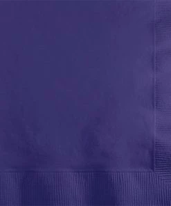 Creative Converting Purple Beverage Napkin 2Ply, 50 Ct Solid Color Tableware