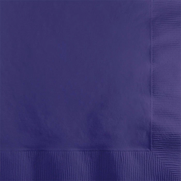 Creative Converting Purple Beverage Napkin 2Ply, 50 Ct Solid Color Tableware