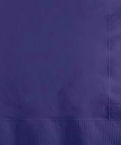 Creative Converting Purple Beverage Napkin 2Ply, 200 Ct Solid Color Tableware