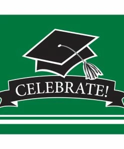 Creative Converting Graduation School Spirit Green Invitations, 25 Ct