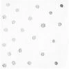 Creative Converting Toc White Silver Foil Beverage Napkin, 3Ply Foil Stamped, 16 Ct Solid Color Tableware