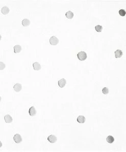 Creative Converting Toc White Silver Foil Beverage Napkin, 3Ply Foil Stamped, 16 Ct Solid Color Tableware