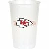 Creative Converting Kansas City Chiefs Plastic Cup, 20Oz, 8 Ct NFL And Football Party Supplies