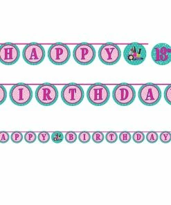 Creative Converting Sparkle Spa Party Ribbon Banner Kids Birthday Party Themes