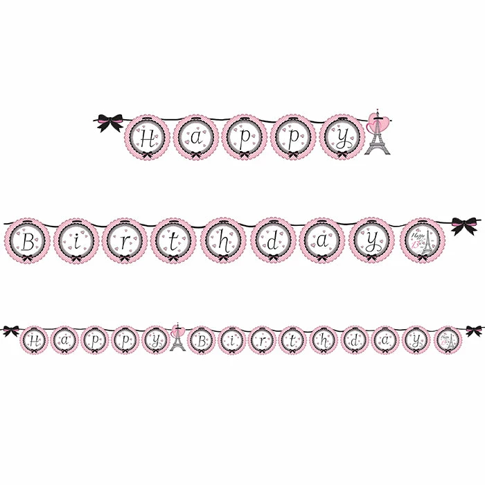 Creative Converting Party In Paris Ribbon Banner Kids Birthday Party Themes