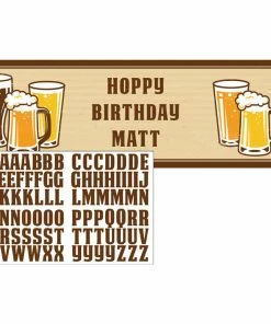 Creative Converting Cheers & Beers Giant Party Banner W/Stck