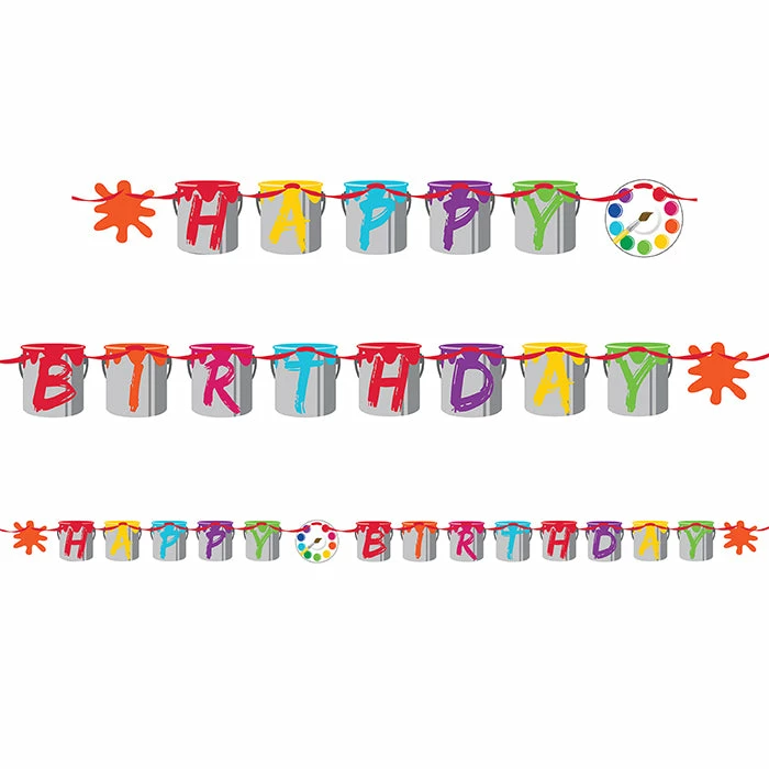 Creative Converting Kids Birthday Party Themes Art Party Ribbon Banner