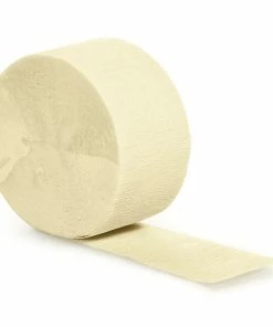 Creative Converting Solid Color Tableware Ivory Crepe Streamers 81'