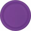 Creative Converting Amethyst Purple Banquet Plates, 24 Ct Solid Color Tableware