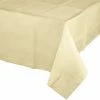 Creative Converting Solid Color Tableware Ivory Tablecover 54"X 108" Polylined Tissue