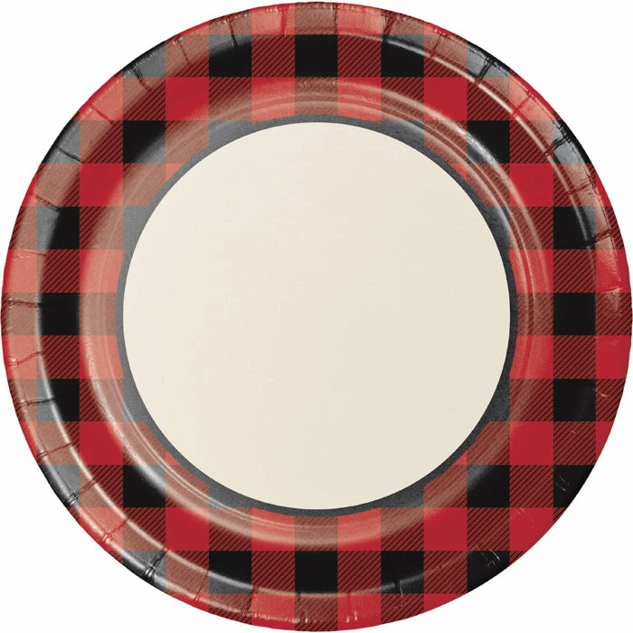 Creative Converting Buffalo Plaid Banquet Plates, 8 Ct Themed Tableware