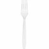 Creative Converting Clear Plastic Forks, 24 Ct Solid Color Tableware