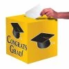 Creative Converting Graduation Party Supplies Graduation Card Box, Grad, 9" Yellow
