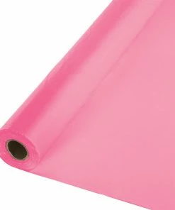 Creative Converting Solid Color Tableware Candy Pink Banquet Roll 40" X 100'