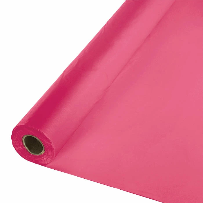 Creative Converting Solid Color Tableware Hot Magenta Banquet Roll 40" X 100'
