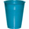 Creative Converting Turquoise Blue Plastic Cups, 20 Ct Solid Color Tableware