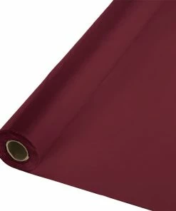 Creative Converting Solid Color Tableware Burgundy Banquet Roll 40" X 100'