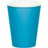 Creative Converting Turquoise Hot/Cold Paper Paper Cups 9 Oz., 24 Ct