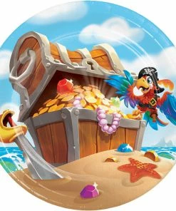 Creative Converting Pirate Treasure Dessert Plates, 8 Ct
