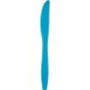 Creative Converting Turquoise Blue Plastic Knives, 50 Ct
