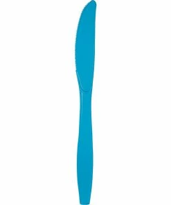 Creative Converting Turquoise Blue Plastic Knives, 50 Ct