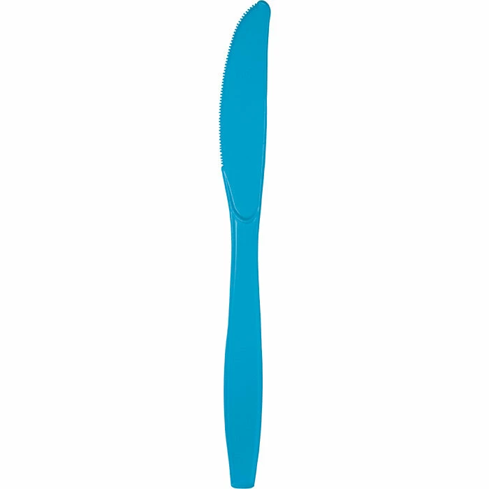 Creative Converting Turquoise Blue Plastic Knives, 50 Ct
