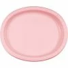 Creative Converting Solid Color Tableware Classic Pink Oval Platter 10" X 12", 8 Ct