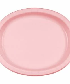 Creative Converting Solid Color Tableware Classic Pink Oval Platter 10