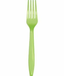 Creative Converting Fresh Lime Green Plastic Forks, 50 Ct