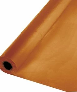 Creative Converting Solid Color Tableware Pumpkin Spice Banquet Roll 40" X 100'