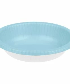 Creative Converting Pastel Blue Paper Bowls 20 Oz., 20 Ct Solid Color Tableware