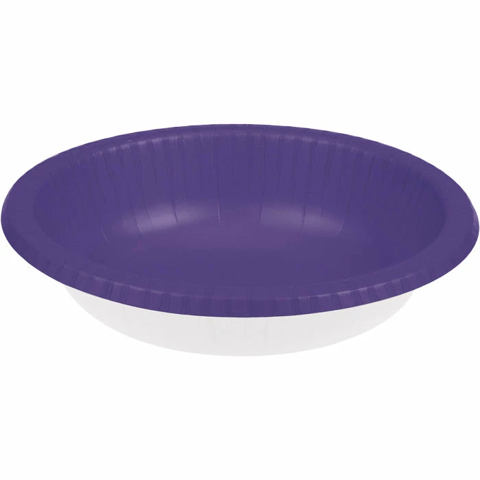 Creative Converting Purple Paper Bowls 20 Oz., 20 Ct