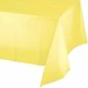 Creative Converting Solid Color Tableware Mimosa Tablecover Plastic 54" X 108"