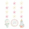 Creative Converting Farmhouse Floral Hanging Cutouts, 3 Ct Baby Showers