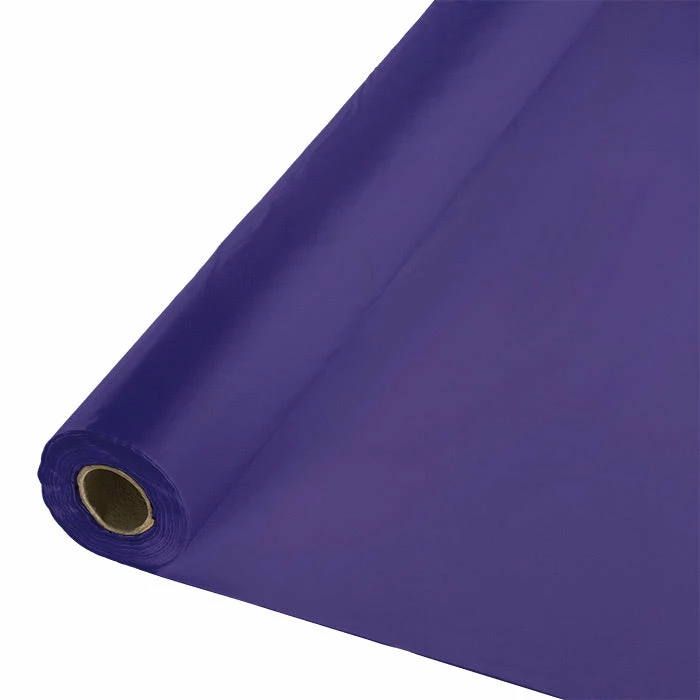 Creative Converting Solid Color Tableware Purple Banquet Roll 40" X 100'
