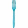 Creative Converting Bermuda Blue Plastic Forks, 24 Ct