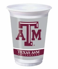 Creative Converting Texas A & M University 20 Oz Plastic Cups, 8 Ct