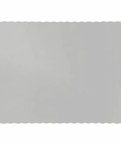 Creative Converting Solid Color Tableware Shimmering Silver Placemats, 50 Ct