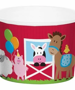 Creative Converting Farmhouse Fun Treat Cup 9 Oz, 6 Ct