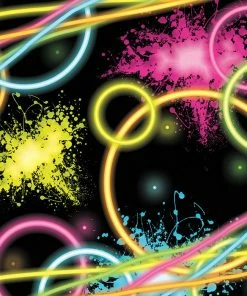 Creative Converting Kids Birthday Party Themes Glow Party Beverage Napkins, 16 Ct