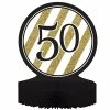 Creative Converting Black And Gold 50th Birthday Centerpiece Adult Birthday Party Themes