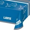 Creative Converting Detroit Lions Plastic Table Cover, 54" X 102"