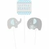 Creative Converting Little Peanut Boy Elephant Diy Centerpiece Sticks, 3 Ct Baby Showers