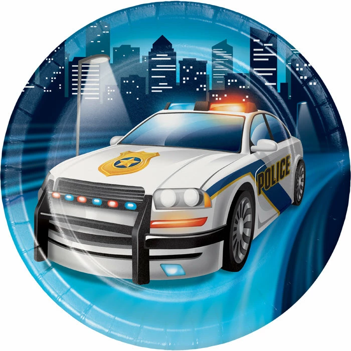 Creative Converting Police Party Dessert Plates, 8 Ct