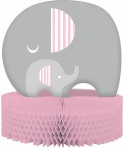 Creative Converting Little Peanut Girl Elephant Centerpiece