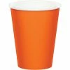 Creative Converting Sunkissed Orange Hot/Cold Paper Paper Cups 9 Oz., 24 Ct