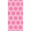 Creative Converting Candy Pink Polka Dot Favor Bags, 20 Ct Solid Color Tableware